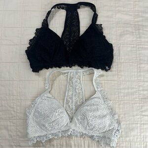 AE Aerie Lace Racerback Bralettes Size Small